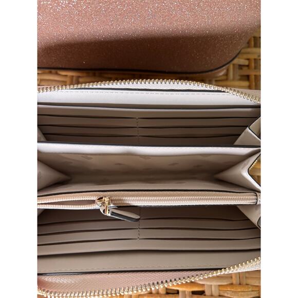 Kate Spade Tinsel Rose Gold NWOT Tote and Wallet - Picture 9 of 9